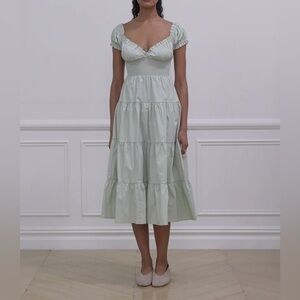 WeWoreWhat Green Midi Dress